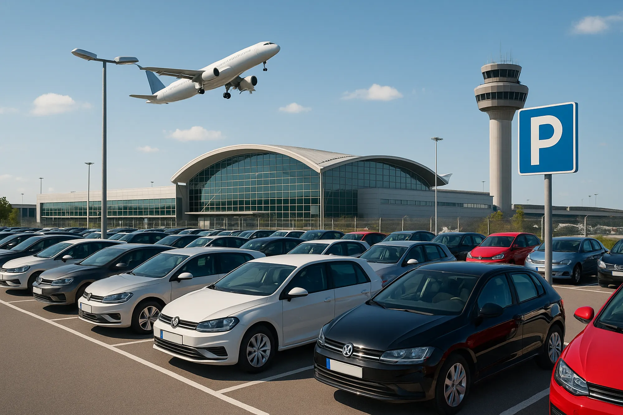 Übersicht der Parkmöglichkeiten am Flughafen Nürnberg